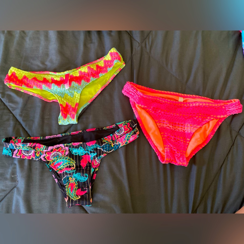 3 Bikini Bottoms Bundle (Size S &M)